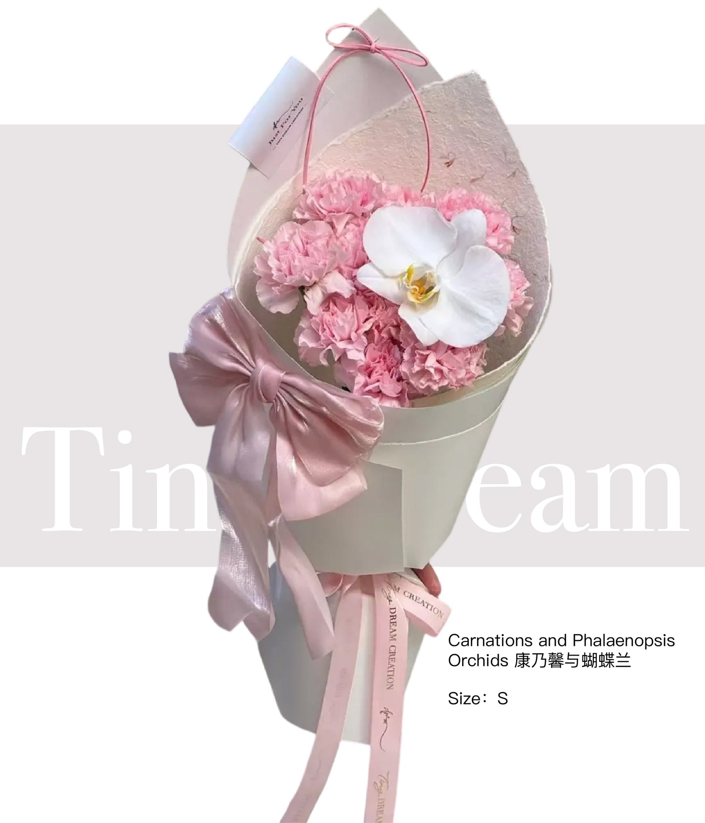 Carnations and Phalaenopsis Orchids 康乃馨与蝴蝶兰   