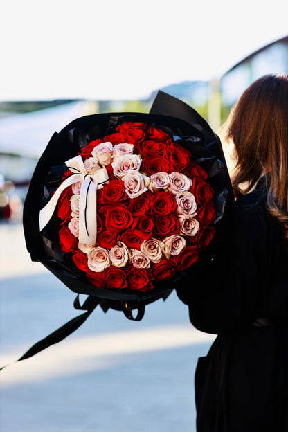 52 Love Heart Rose Bouquet 52 爱心满怀